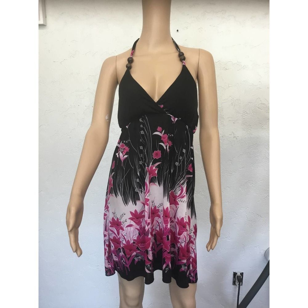 Floral Halter Dress M